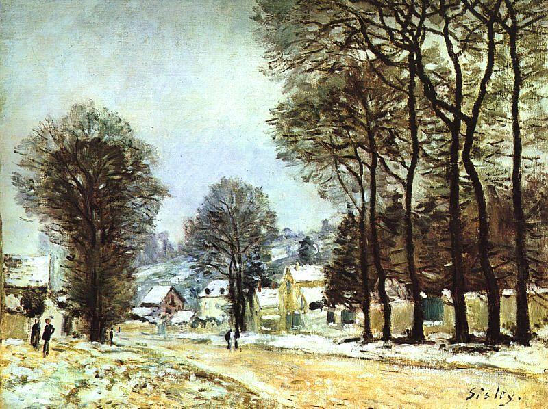 Alfred Sisley Snow at Louveciennes china oil painting image